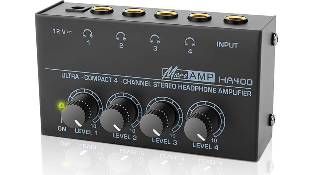 four channel headphone amplifier