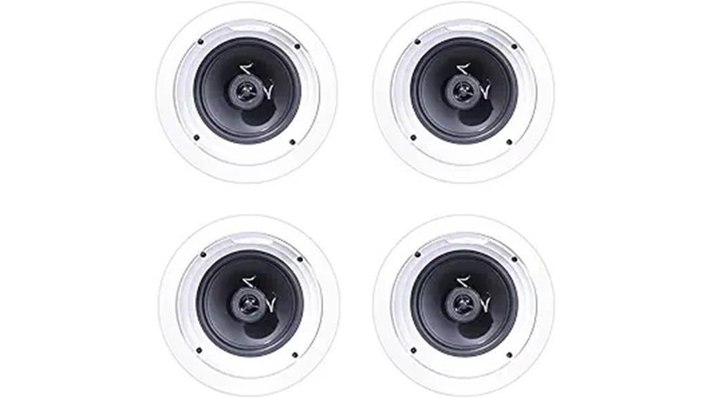 four in ceiling speaker set
