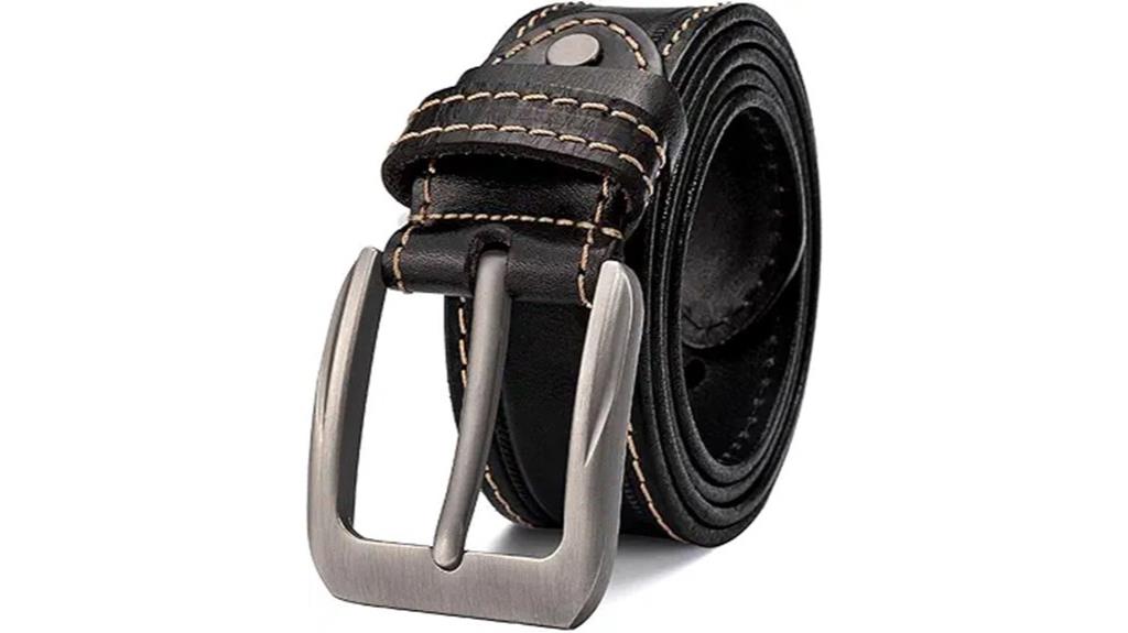 full grain leather western belt