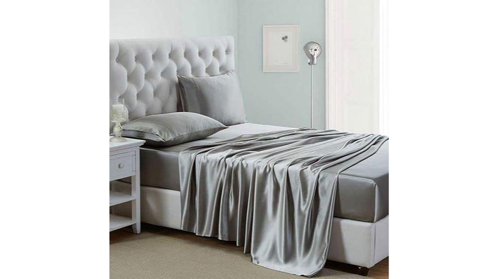 full light gray bedding