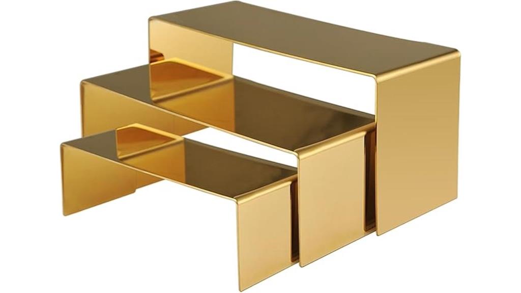 gold risers purse stand