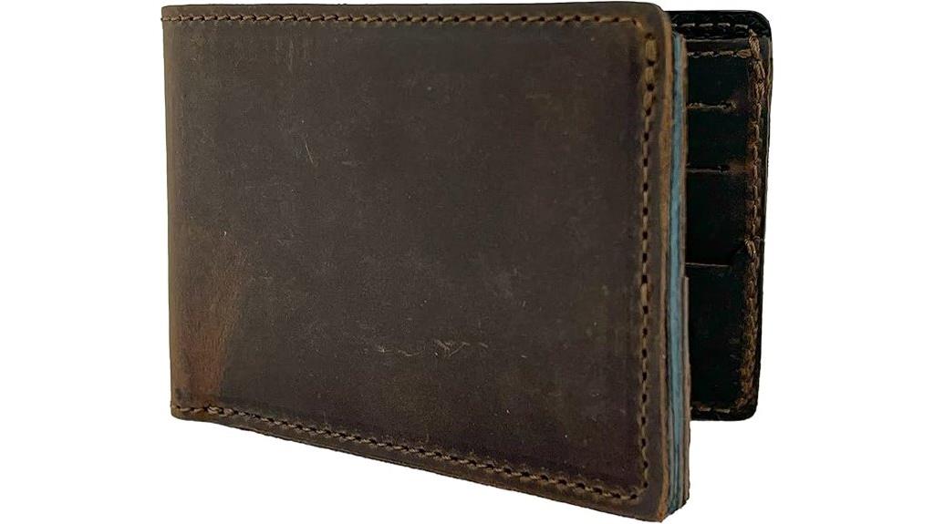 handmade leather wallet men
