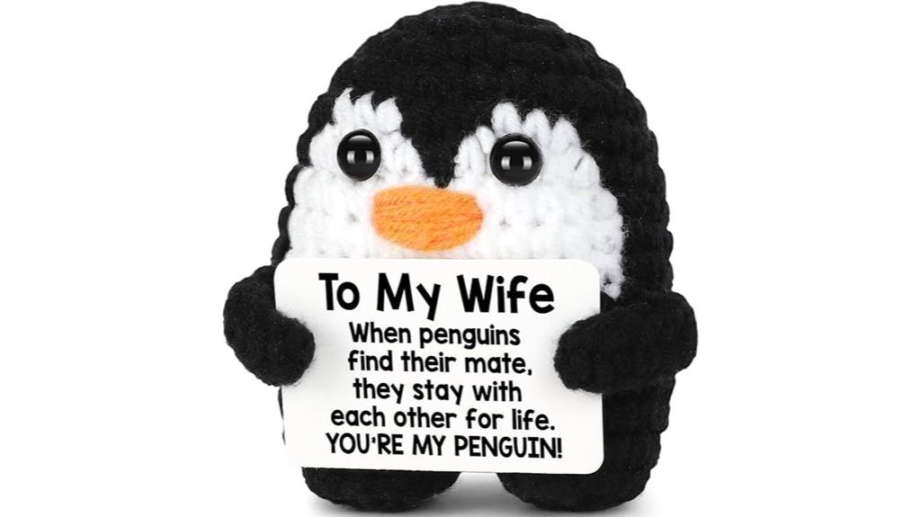 handmade penguin gift for wife