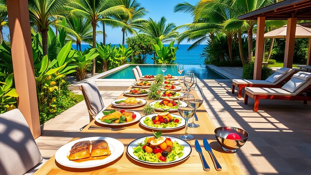 healthy gourmet spa cuisine