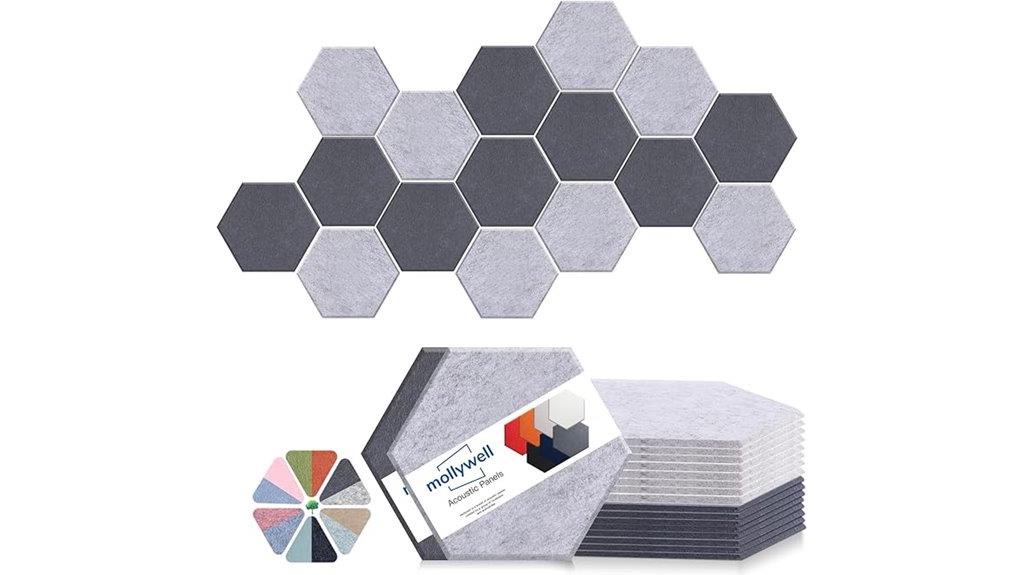hexagon soundproofing panels