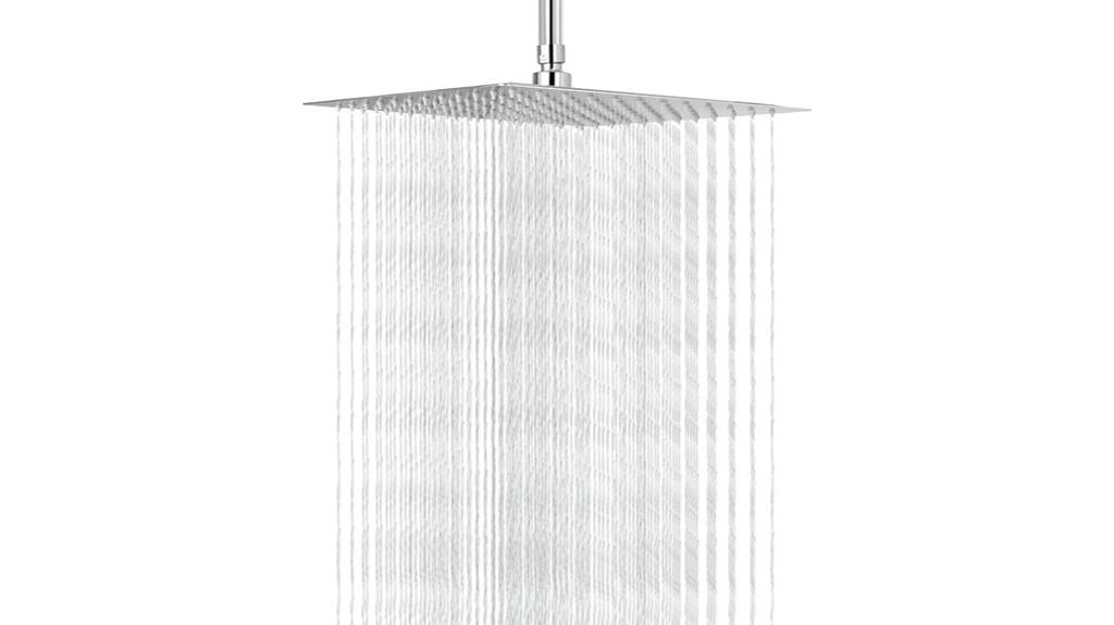 high flow stainless steel shower