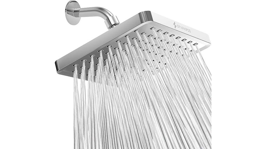 high pressure square shower