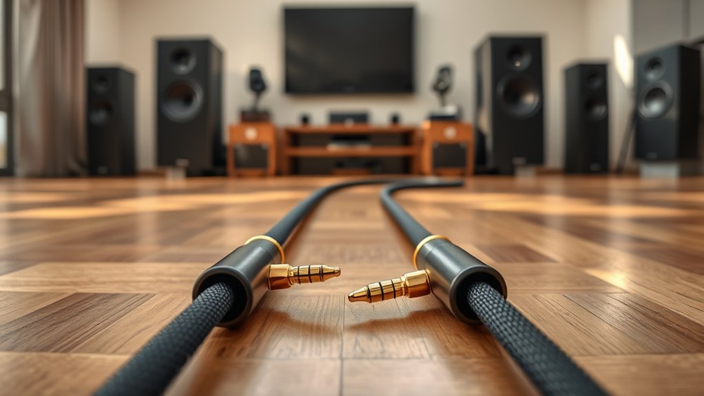 high quality long run speaker cables