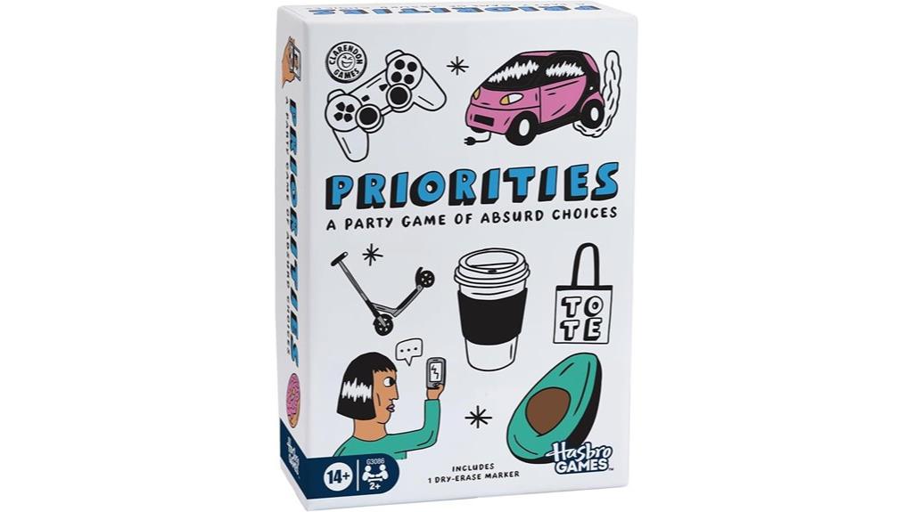 humorous adult priority card game