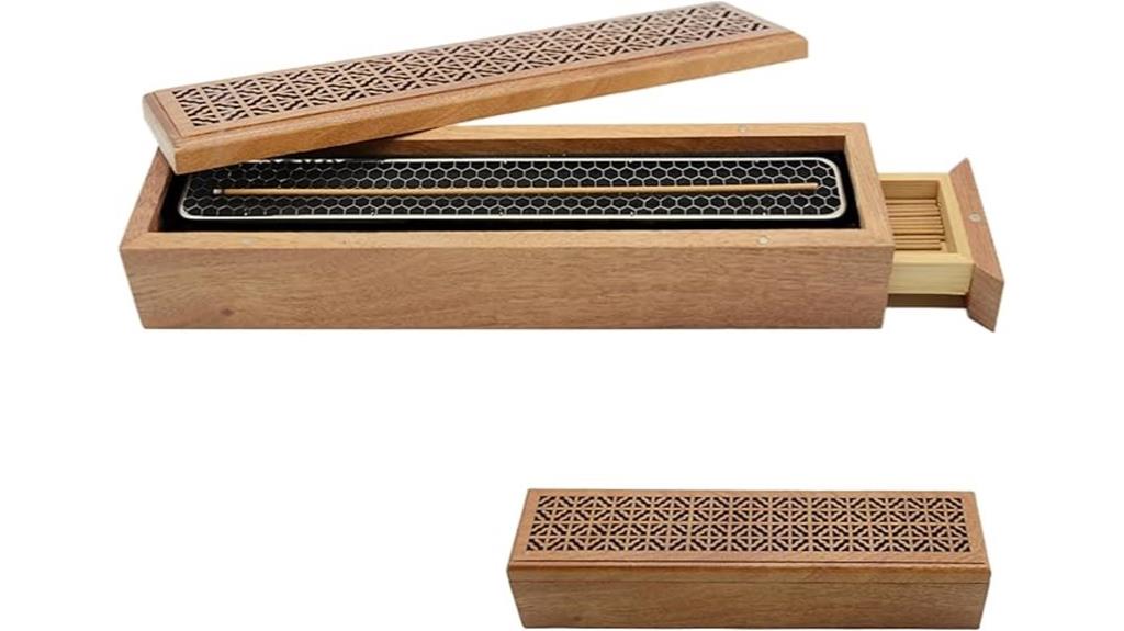 incense holder with storage