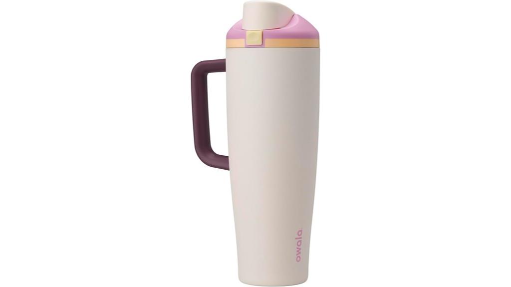 insulated bottle with straw
