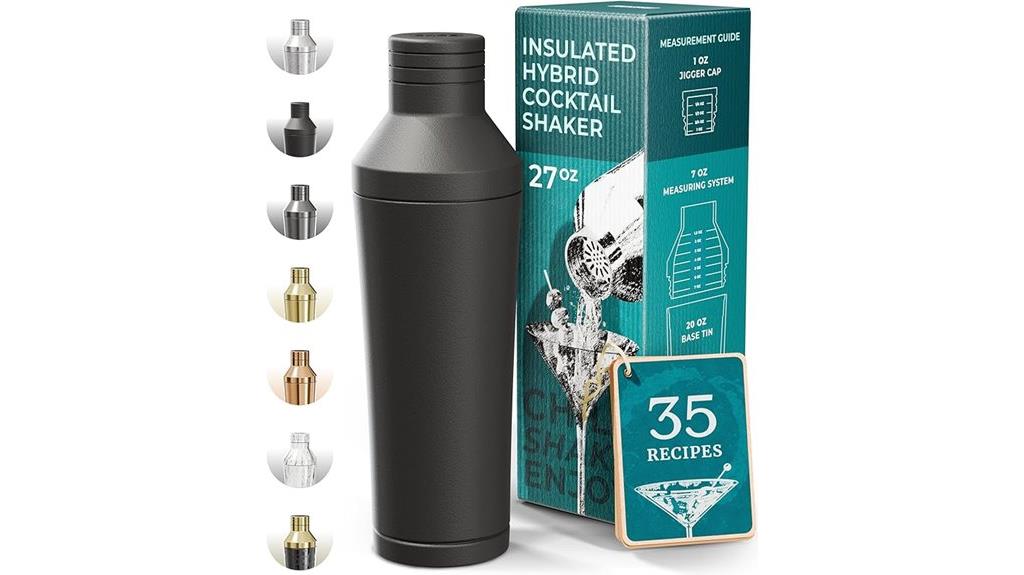 insulated shaker with measurements