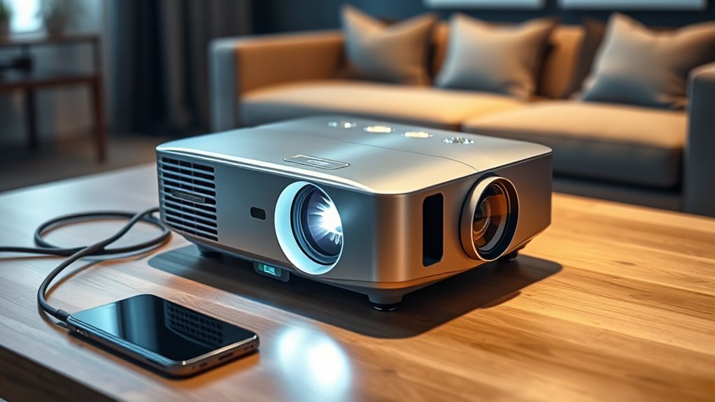 key portable projector factors