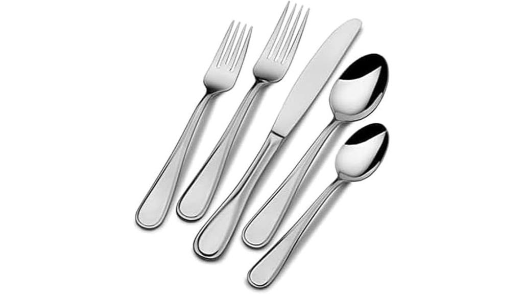 large 12 person flatware set