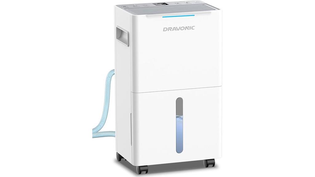 large capacity dehumidifier with smart controls