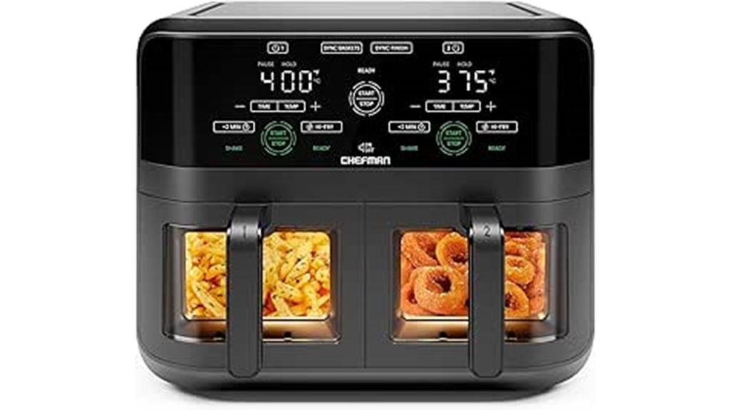 large capacity dual basket fryer