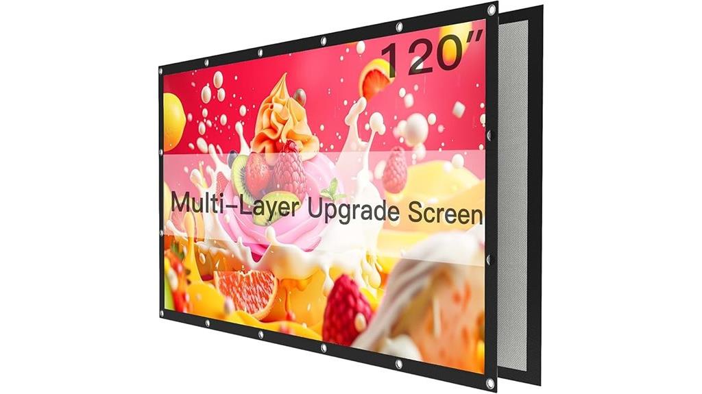 large multi layer projector screen