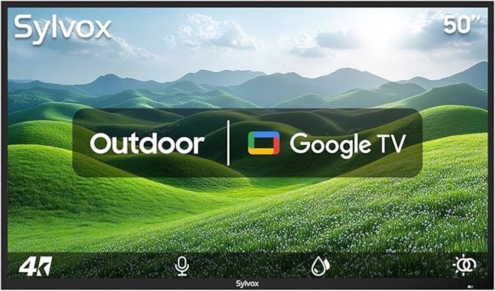 large outdoor smart television
