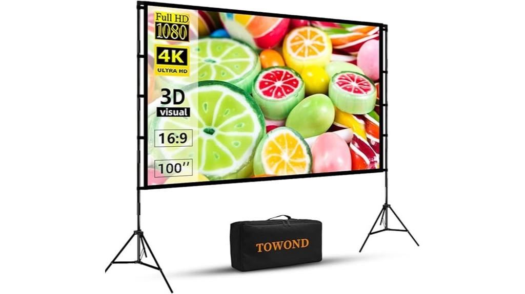 large portable projection screen