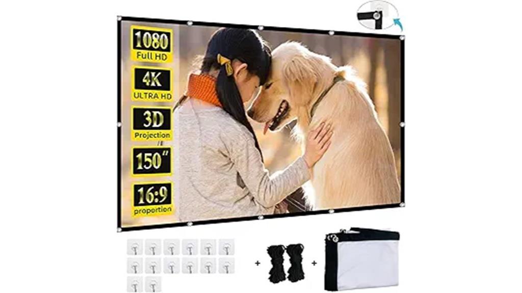 large portable projection screen