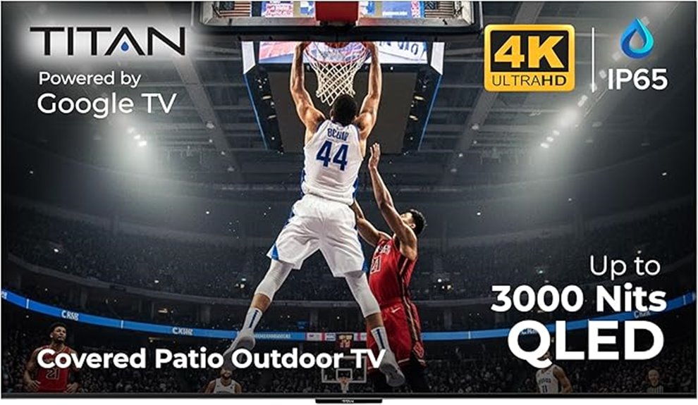 large weatherproof outdoor tv