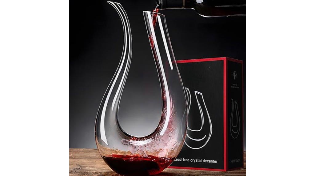 lead free crystal wine decanter