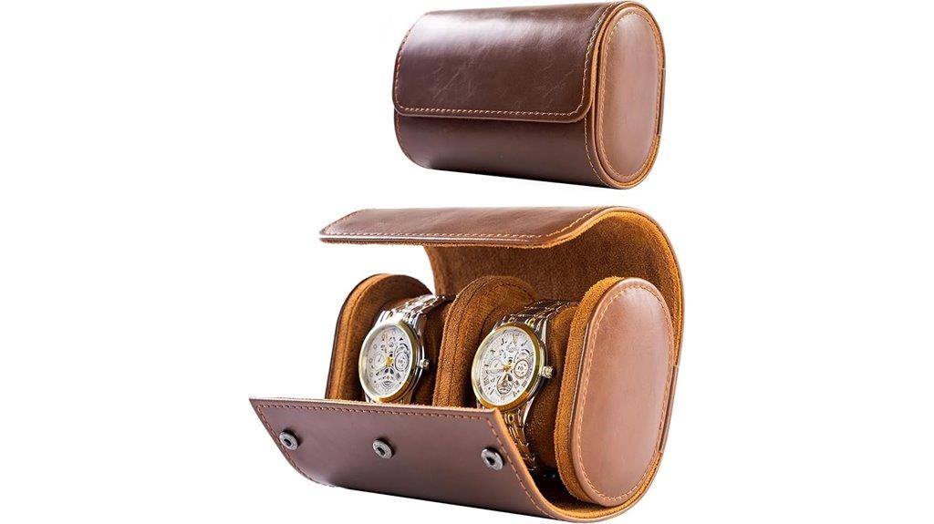 leather men s watch case