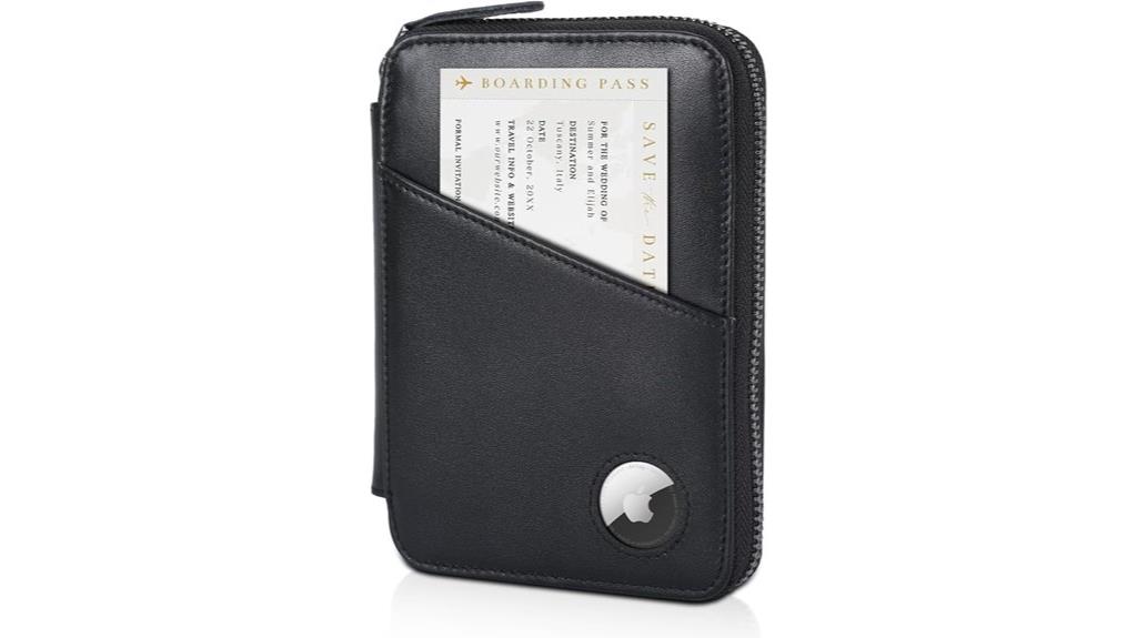 leather rfid passport wallet