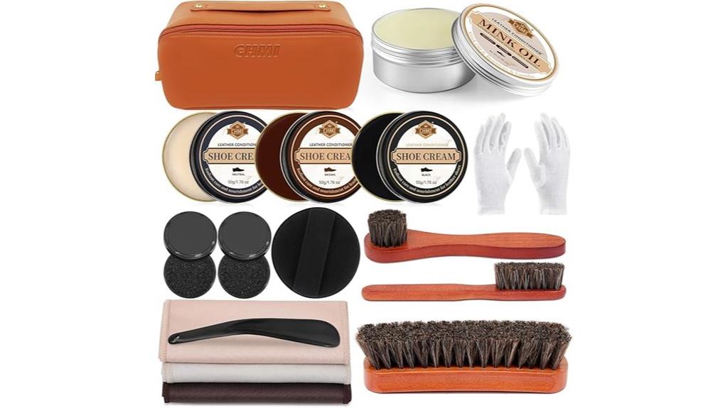 leather shoe polish kit
