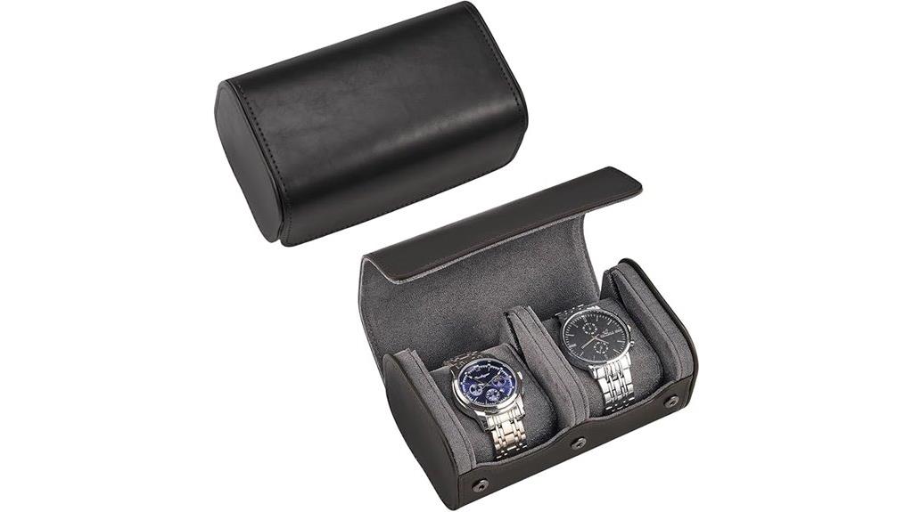 leather watch travel case