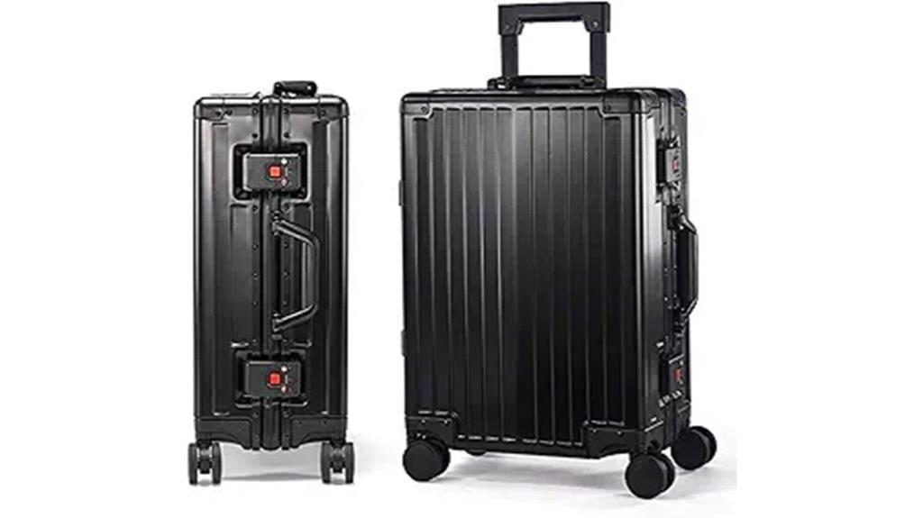 lightweight 20 inch aluminum luggage