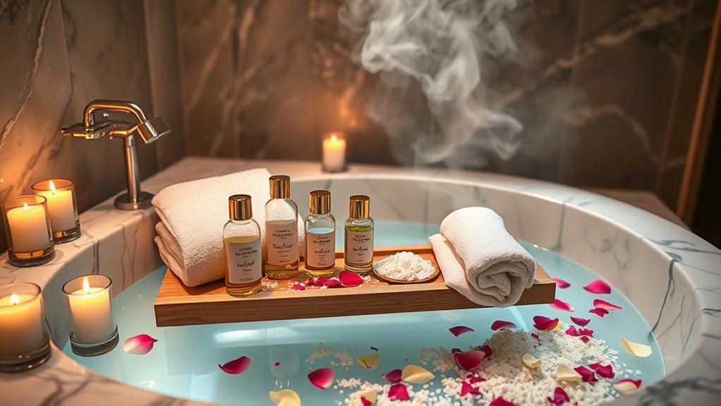 luxurious bathing accessories