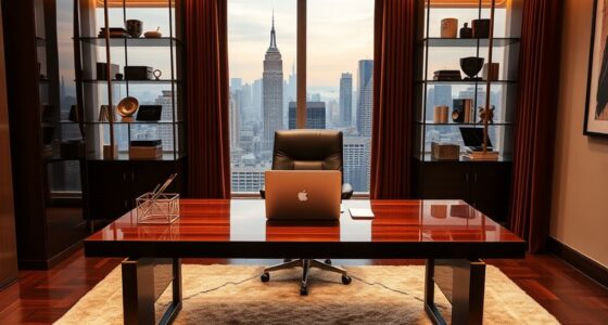 luxurious executive office setup