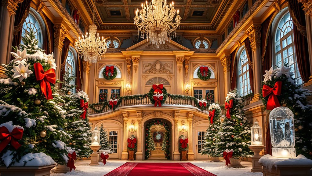 luxurious holiday mansion decor