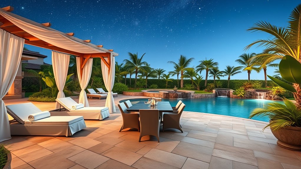 luxurious outdoor living essentials