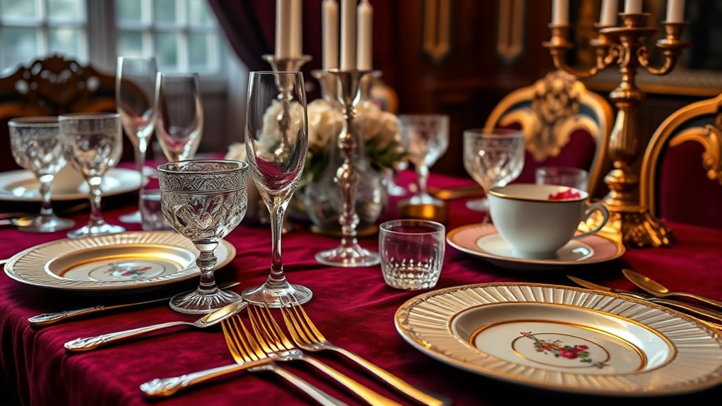 luxurious royal silverware sets