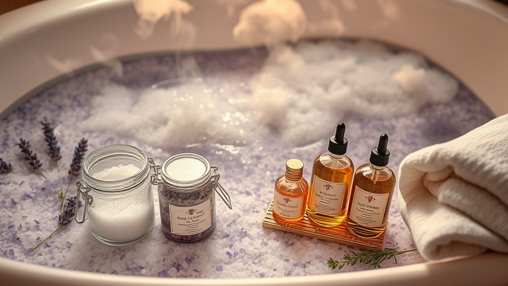 luxury bath salts enhance relaxation