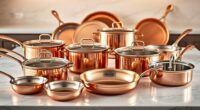 luxury copper cookware sets