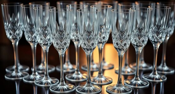 luxury crystal champagne glasses