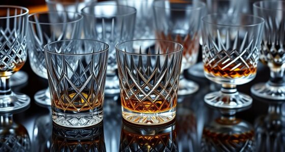 luxury crystal whiskey glasses