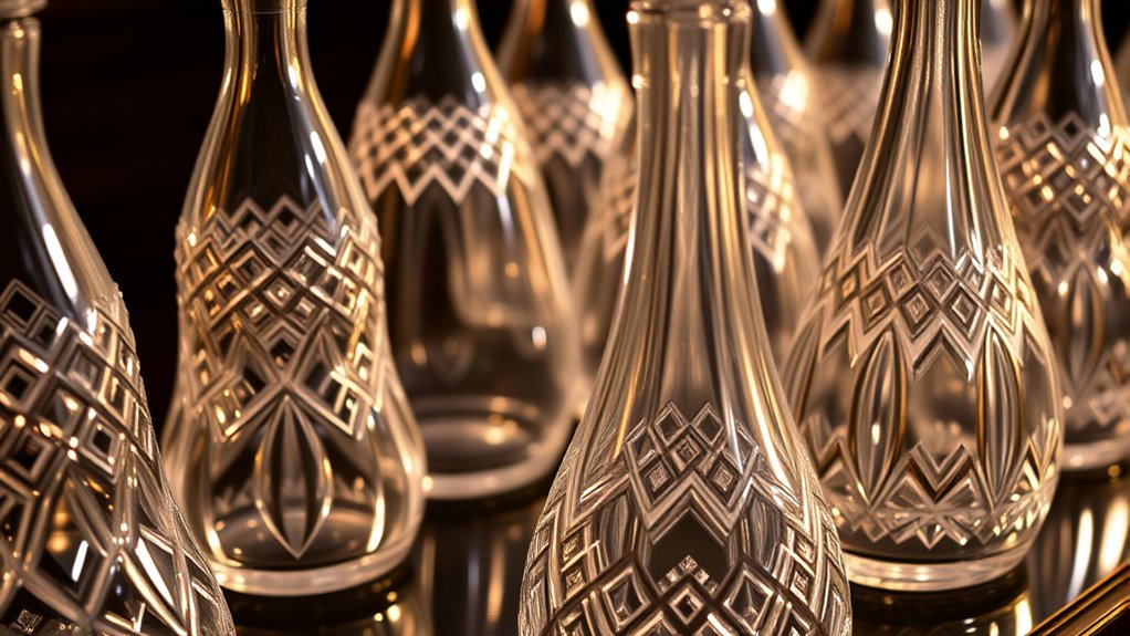 luxury crystal wine decanter collection