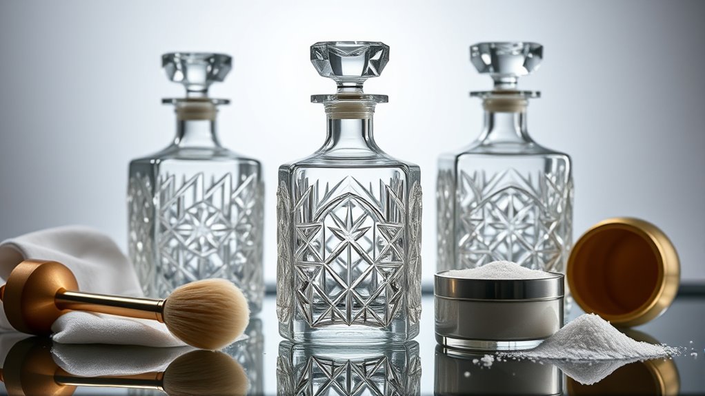 luxury decanter cleaning sets