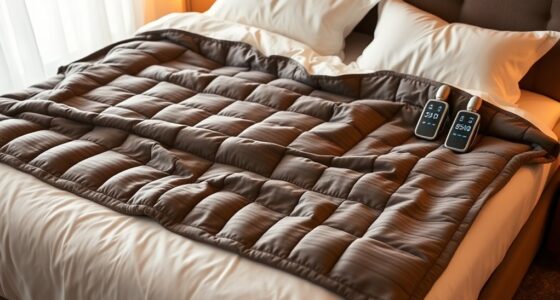 luxury dual control king blankets