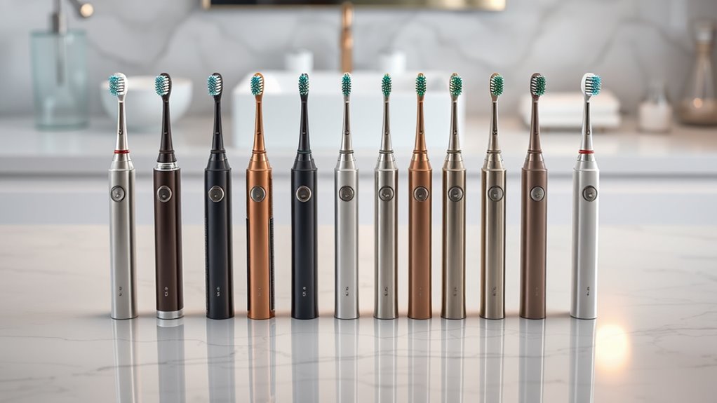 luxury electric toothbrush selection