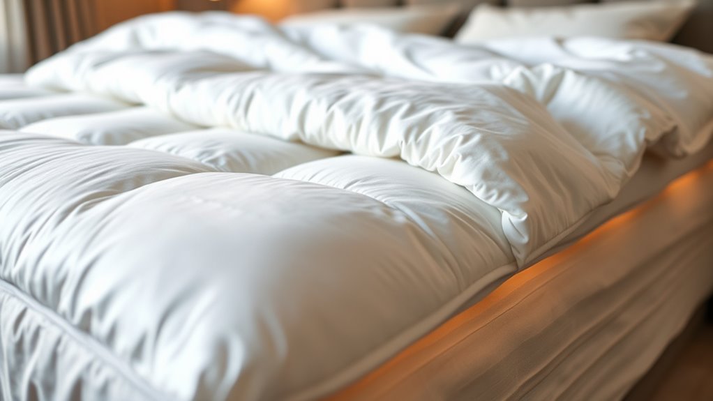 luxury featherbed mattress toppers