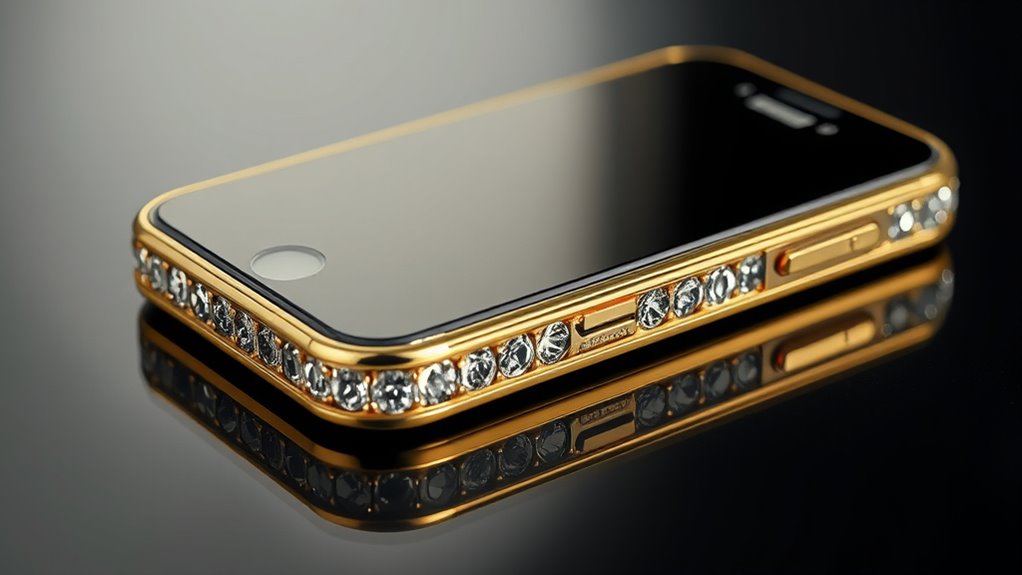 luxury gadgets with jewelry accents