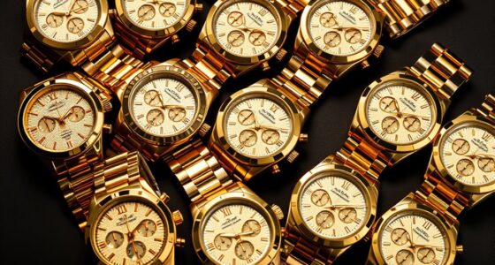 luxury gold tone watches