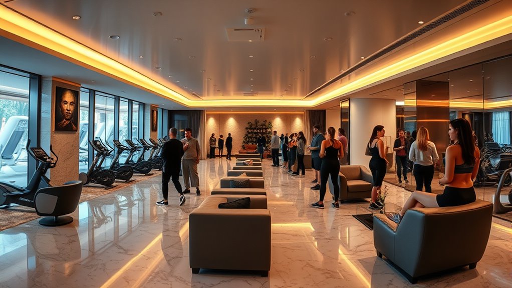 luxury gyms foster social connections