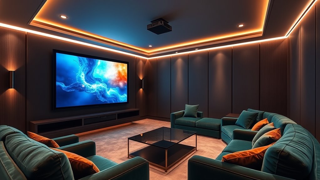 luxury home theater setup