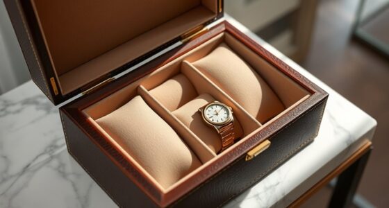 luxury leather watch storage